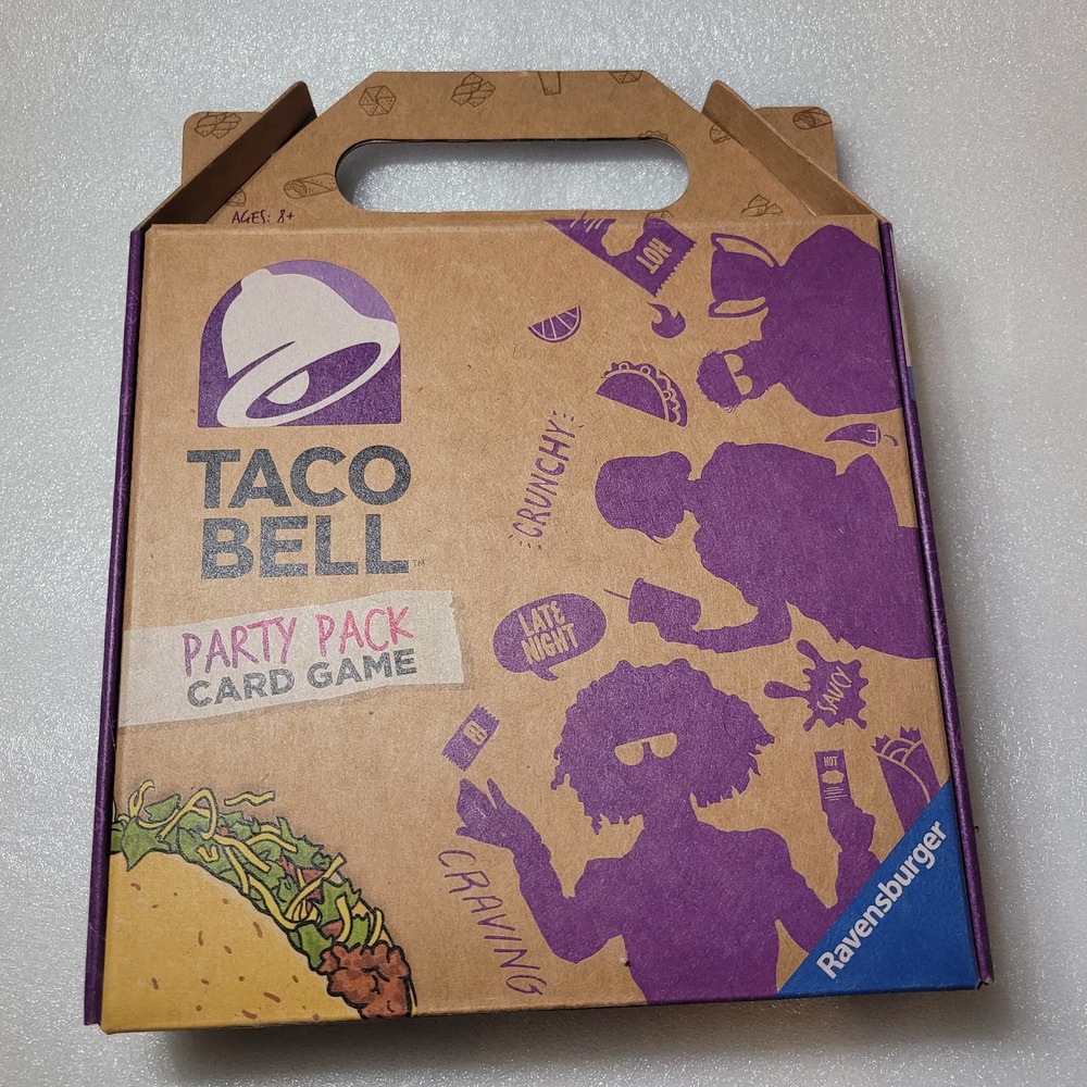 Taco Bell Party Pack card game by Ravensburger, New unopened